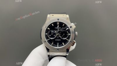 Hublot Classic Fusion 45mm 316L Steel 7750 Chrongraph Movement Green/Black Face Watch
